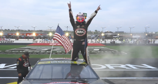 Brenden ‘Butterbean’ Queen’s Victory Lane interview at Iowa Speedway